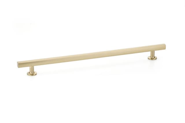 Emtek Urban Modern Freestone Pull, 12"CC, Satin Brass - 86678US4