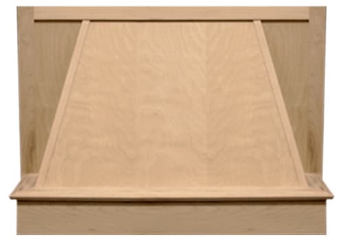 Plain Valance Wood Range Hood, VMI
