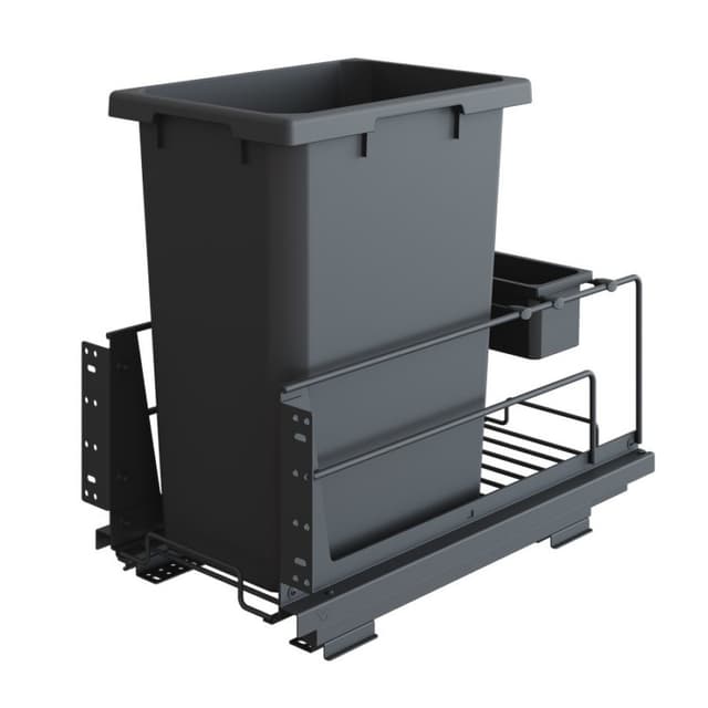 ENVI BMT Saphir Bottom Mount Trash Pullout, Single 35 Quart Bin, for 15" Openings, Vauth-Sagel