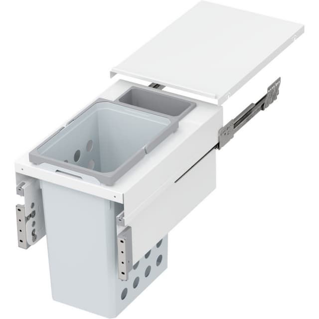 Hamper Pull Out in White, For Frameless Cabinets Vauth Sagel
