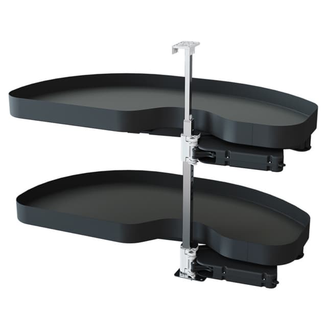 CORNERSTONE MAXX Planero Blind Corner Pull-Out for 15" Opening, Carbon Steel Gray Vauth-Sagel