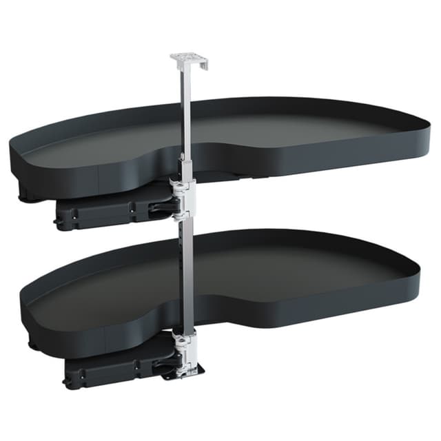 CORNERSTONE MAXX Planero Blind Corner Pull-Out for 21" Opening, Carbon Steel Gray Vauth-Sagel