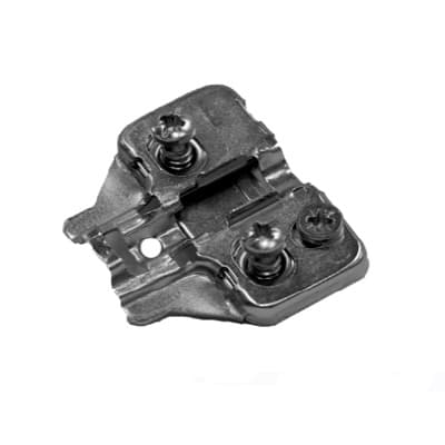 Pro Euro Hinge Baseplates 4mm Height Work with all Pro Euro Hinges Cam Adjustable Wing Mounting Plates Pre-Mounted Euro Screws