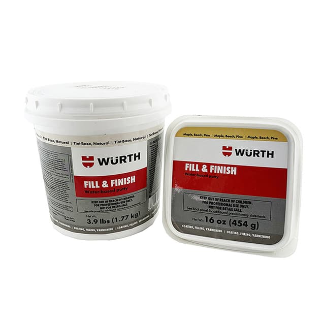 Wurth Fill and Finish Ready to Use Water-Based Wood Filler, 1 Quart