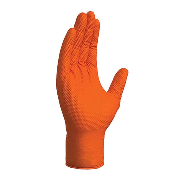 Wurth, Heavy Duty, Nitrile Powder-Free, 8 mil, Orange Gloves