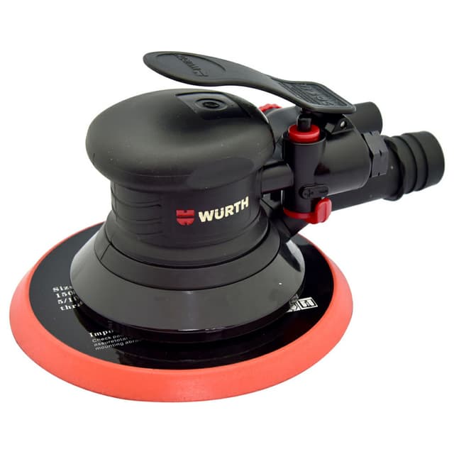Random Orbit Sander, Air, 5" PSA, 3/16" Orbit, 3 in 1 Vacuum, Wurth