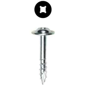 Würth #8 x 1" Modified Washer Head Drawer Front Adjusting Screw Phillips/Square Drive - Type 17 Auger Point Coarse Thread Zinc, 0684624003961 1000 - 1000/Box