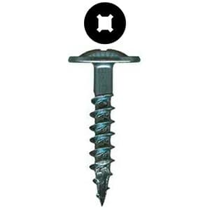 Würth #8 x 1-1/8" Modified Washer Head Drawer Front Adjusting Screw Phillips/Square Drive - Type 17 Auger Point Coarse Thread Zinc, 0684624002961 6500 - 6500/Box