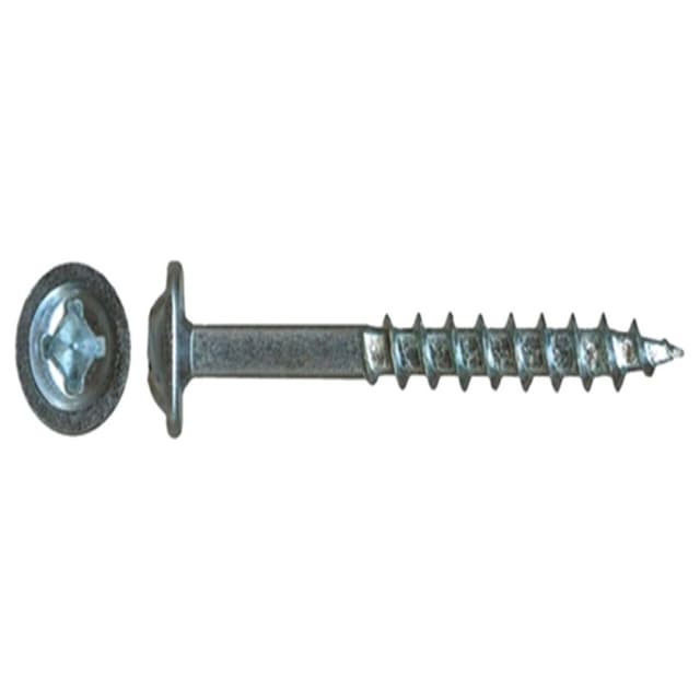 Würth #8 x 1" Modified Washer Head Drawer Front Adjusting Screw Phillips Drive - Type 17 Auger Point Coarse Thread Zinc, 0684624007961 100 - 100/Box