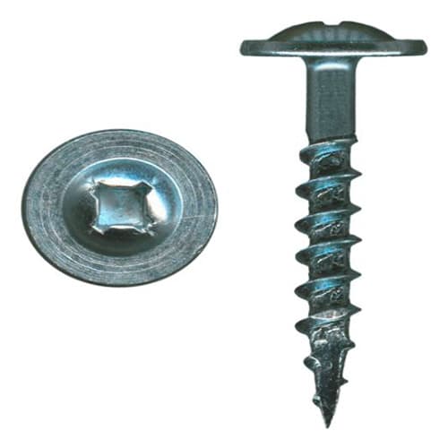 Würth #7 Modified Washer Head Drawer Front Adjusting Screw Phillips Drive - Type 17 Auger Point Coarse Thread Zinc