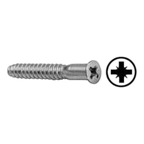 Würth M7-50mm Flat Head Confirmat Screw Pozidriv Drive - Blunt Point Coarse Thread Zinc, 3670000022961 100 - 100/Box