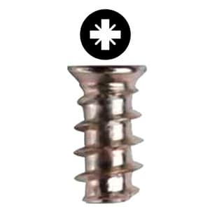 Würth #5 Flat Head Euro Screw Pozidriv Drive - Blunt Point Coarse Thread Nickel
