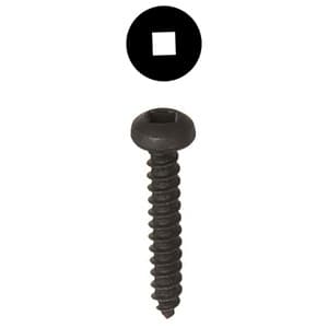 Würth #6 x 1-1/2" Pan Head Face Frame and Pocket-Hole Screw Square Drive - Type 17 Auger Point Fine Thread Black, 3670000030961 1000 - 1000/Box