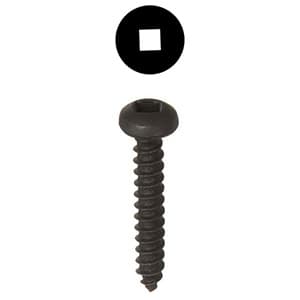 Würth #7 Pan Head Face Frame and Pocket-Hole Screw Square Drive - Type 17 Auger Point Coarse Thread Black