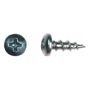 Würth #10 x 3/4" Pan Head Hinge and Drawer Slide Installation Screw Phillips Drive - Sharp Point Coarse Thread Nickel, 3670000038961 9000 - 9000/Box