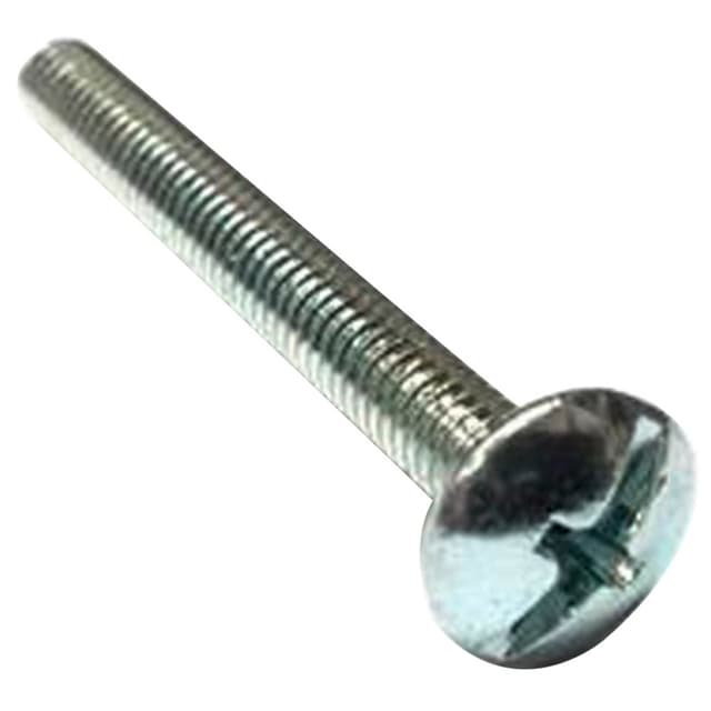 Würth M4-25mm Truss Head Machine Screw Phillips/Slotted Drive - Blunt Point Fine Thread Zinc, 0231011425961 100 - 100/Box