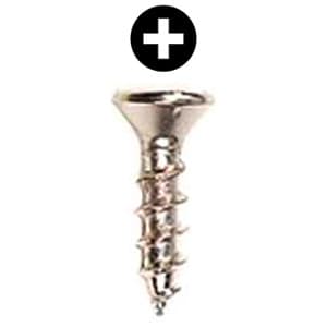 Würth #6 x 3/4" Flat Head Hinge and Drawer Slide Installation Screw Phillips Drive - Sharp Point Coarse Thread Nickel, 3670000127961 5000 - 5000/Box