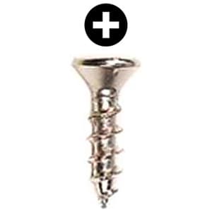 Würth #6 x 3/4" Flat Head Hinge and Drawer Slide Installation Screw Phillips Drive - Sharp Point Coarse Thread Zinc, 3670000138961 5000 - 5000/Box