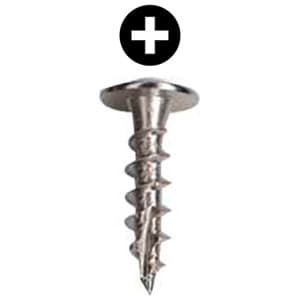 Würth #8 Truss Head Hinge and Drawer Slide Installation Screw Phillips Drive - Type 17 Auger Point Coarse Thread Nickel