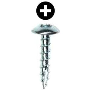 Würth #8 x 5/8" Truss Head Hinge and Drawer Slide Installation Screw Phillips Drive - Type 17 Auger Point Coarse Thread Zinc, 367000025096110000 - 10000/Box