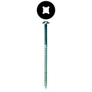 Würth #10 x 2-1/2" Washer Head Installation Screw Phillips/Square Drive - Sharp Point Coarse Thread Black, 3670000202961 500 - 500/Box