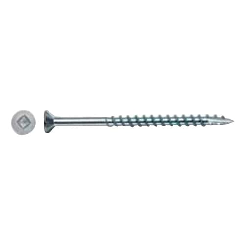 Würth #8 x 2-1/4" Flat Head Assembly Screw Square Drive - Type 17 Auger Point Coarse Thread Zinc, 3670000104961 3500 - 3500/Box