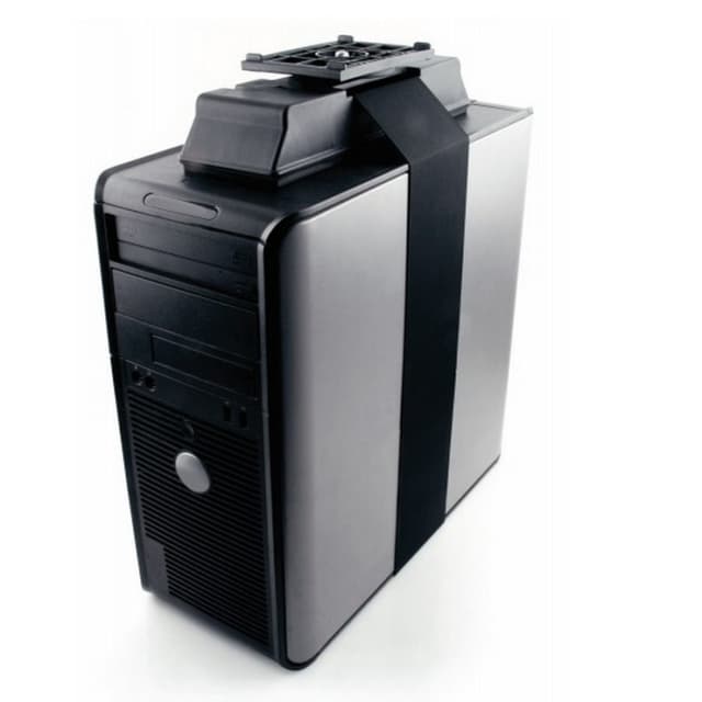 KV Under Desk Slide and Swivel, Single Strap CPU Holder