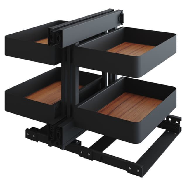 Vauth-Sagel COR Flex Planero Blind Corner Pull-Out, Walnut