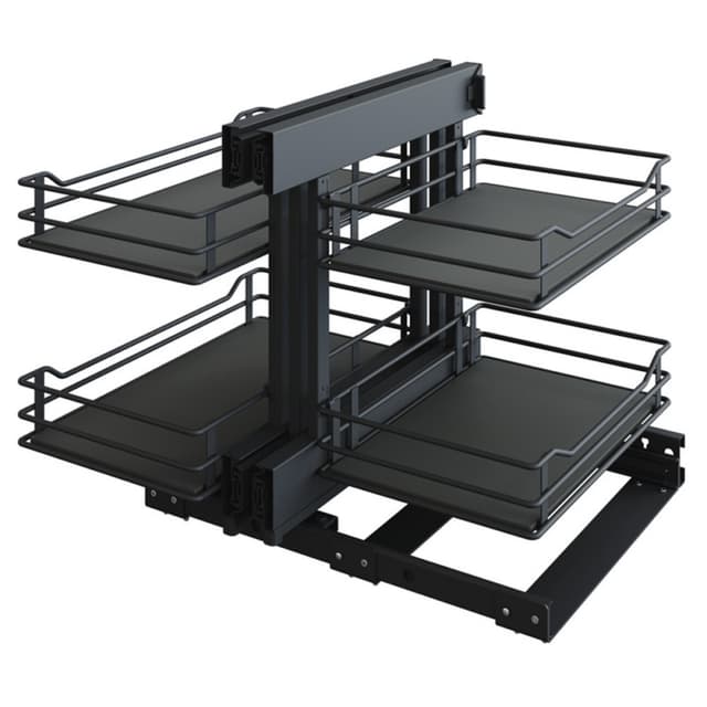 COR Flex Scalea Blind Corner Pull-Out, Carbon Steel Gray, Vauth-Sagel