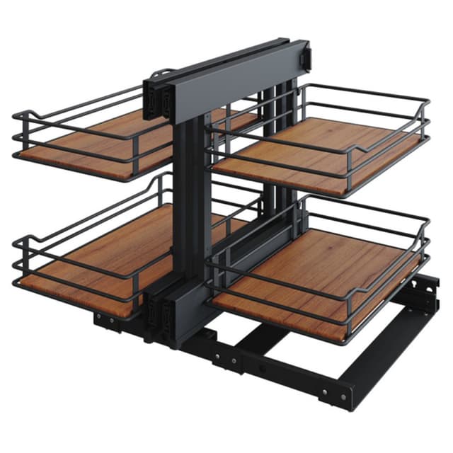 COR Flex Scalea Blind Corner Pull-Out, Walnut, Vauth-Sagel