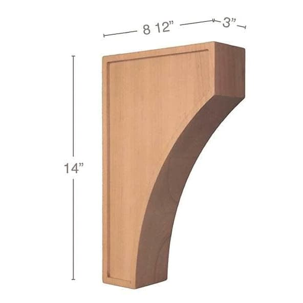 Mission Corbel, Maple, 14" Tall, PRO Value
