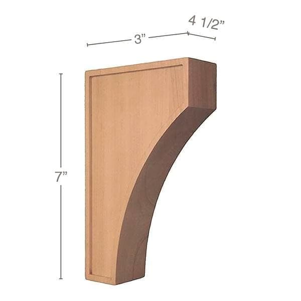 Mission Corbel, Maple, 7-1/2" Tall, PRO Value