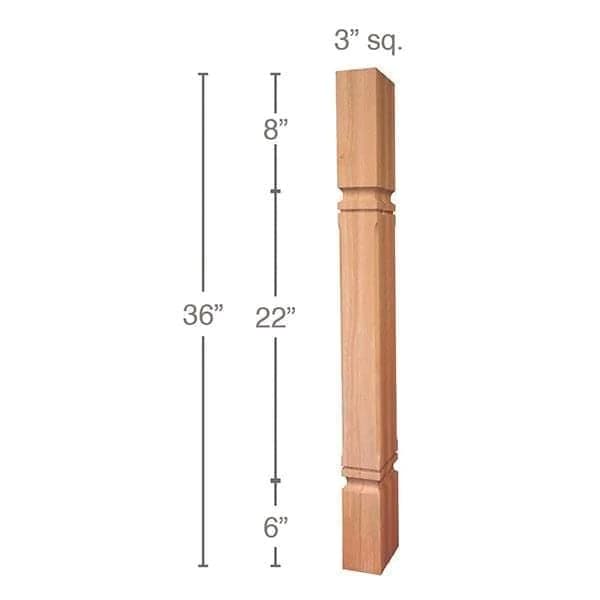 Mission Chamfered Island Column, PRO Series