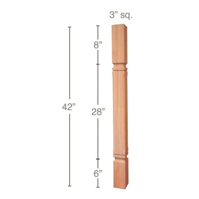 Mission Chamfered Bar Column, PRO Series