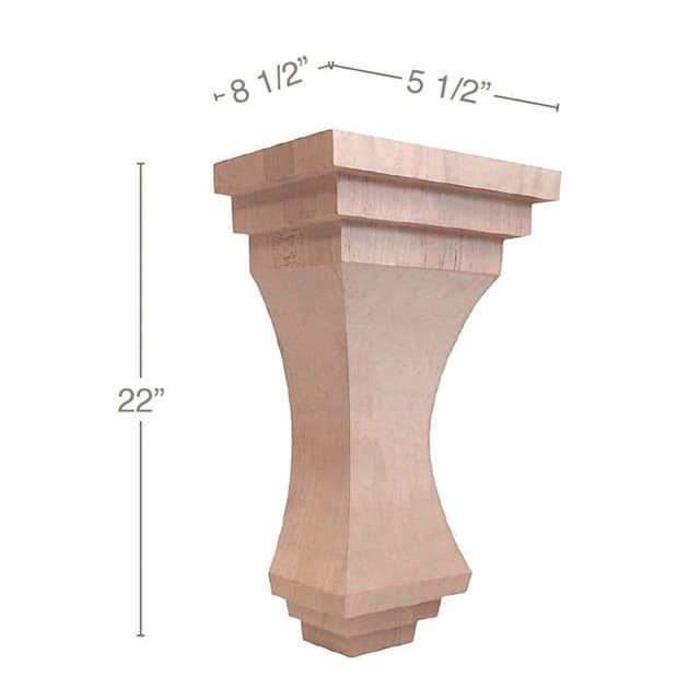 Metro Corbel, Maple, 22" Tall, PRO Value