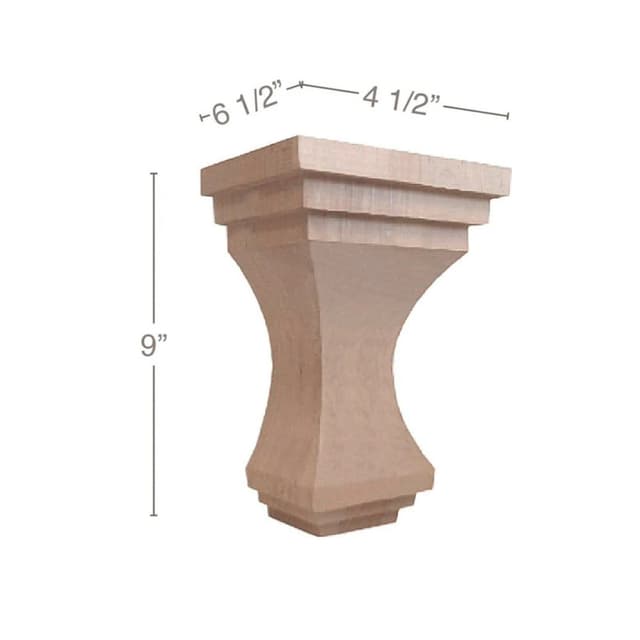 Metro Corbel, Cherry, 9" Tall, PRO Value