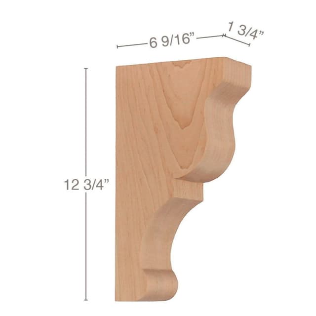 Transitional Corbel, Cherry, 12-3/4" Tall, PRO Value