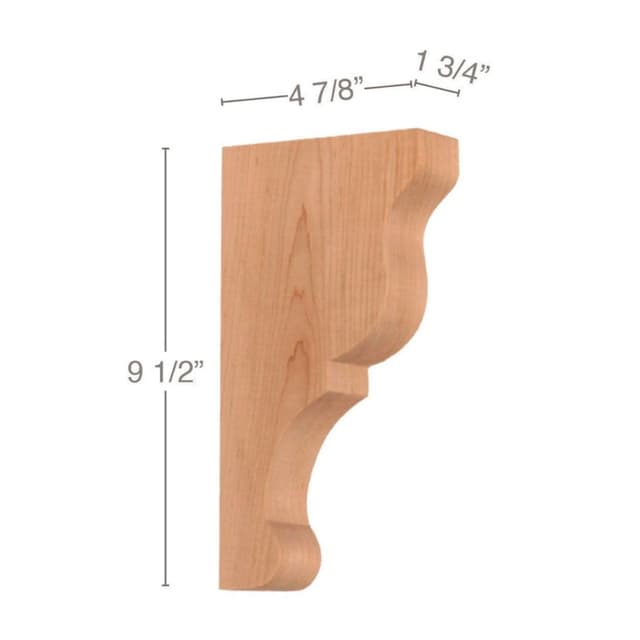 Transitional Corbel, Maple, 9-1/2" Tall, PRO Value