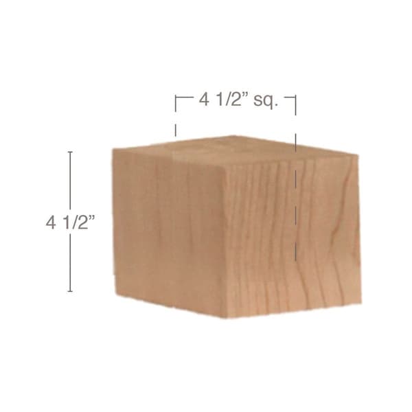 Contemporary Straight Square Bun Foot, PRO Series