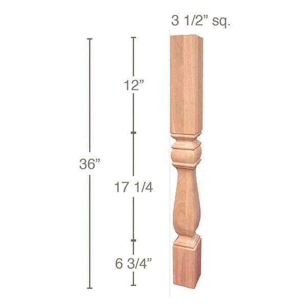Square Traditional Cambered Island Column, PRO Series