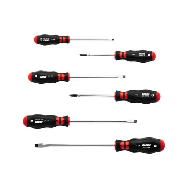 Wurth ZEBRA Slotted & Phillips Head Round Shank Screwdriver Set
