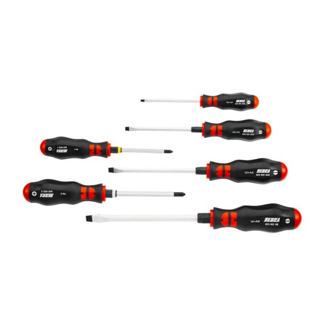 Wurth ZEBRA Slotted & Phillips Hexagon Shank Screwdriver Set