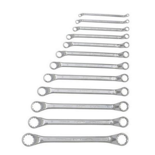 Wurth ZEBRA Powerdriv® Double Box End Wrench Sets, Deep Offset Metric 12pc