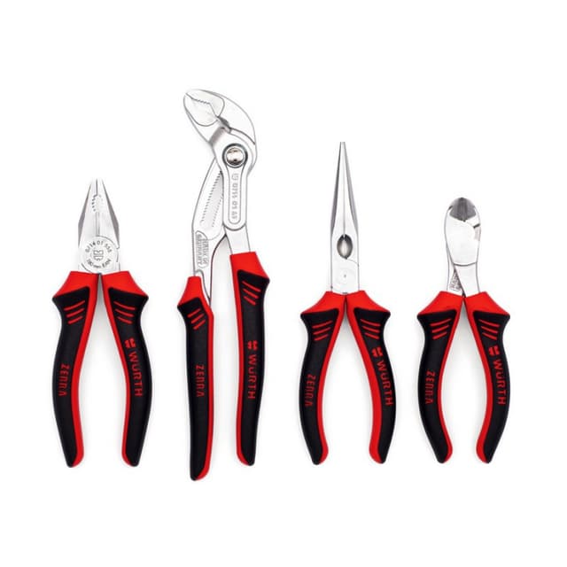 Wurth ZEBRA 4pc Set with Water Pump Plier