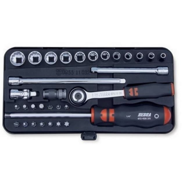 Wurth ZEBRA, Multi-Socket Assortment 32pc