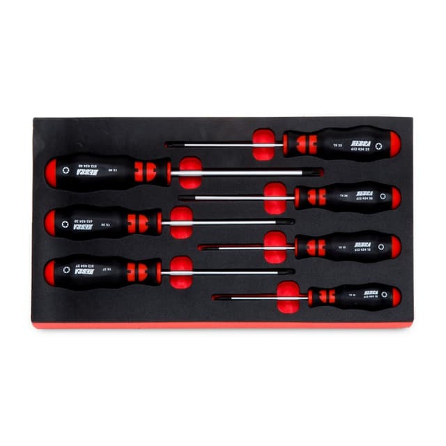 Wurth ZEBRA 3K Torx Screwdriver Set with Foam Insert