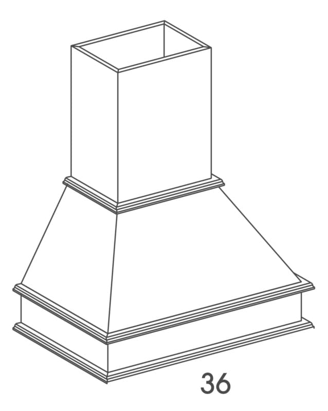 Hooda Angled Range Hood with Trimmable Chimney, Wolf