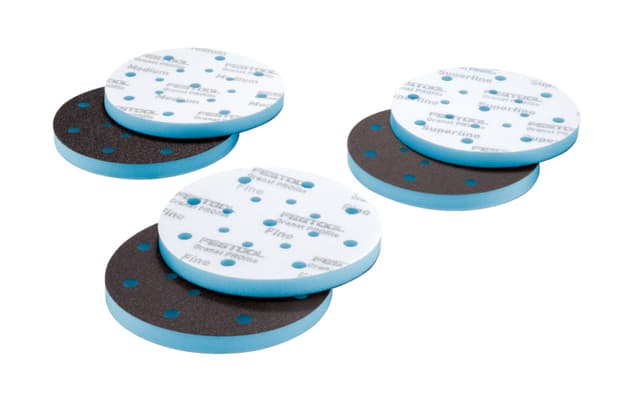 Festool 6" Hook and Loop Aluminum Oxide Granat PROfile Foam Sanding Discs