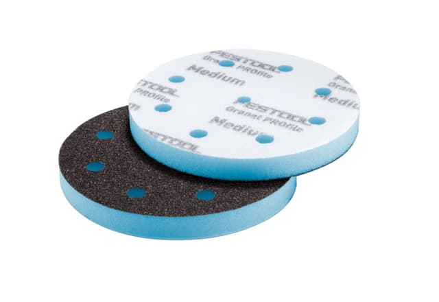 Festool 5" Hook and Loop Aluminum Oxide Granat PROfile Foam Sanding Discs