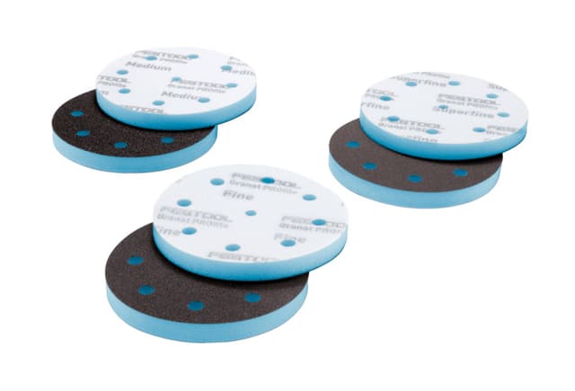 Festool 5" Hook and Loop Aluminum Oxide Granat PROfile Foam Sanding Discs